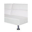 Divano Letto Prontoletto Alba Rivestimento in Similpelle Bianco