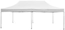 Gazebo da Giardino Pieghevole 3x6m in Alluminio e Tessuto Bianco