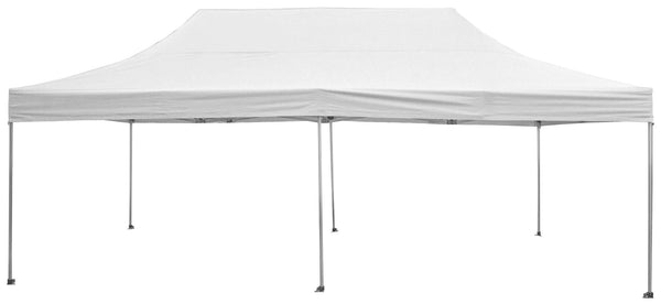 online Gazebo da Giardino Pieghevole 3x6m in Alluminio e Tessuto Bianco