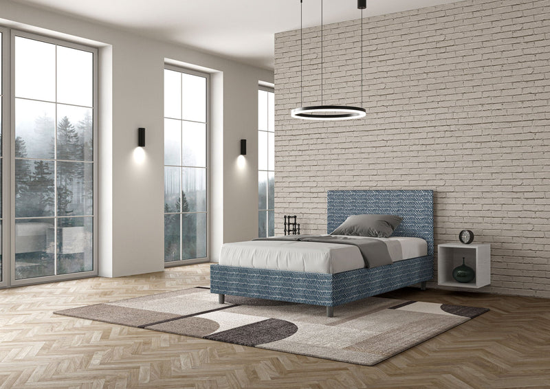 Letto 1 Piazza e Mezzo Adele Aragona 8 Blu Varie Misure