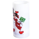 Candela di Natale LED con Proiettore 4 Effetti di Luce Bianco Ø7x15 cm 