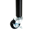 Stender Appendiabiti con Ruote 120x60x150 cm in Ferro  Nero