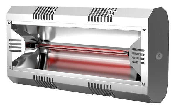 acquista Stufa Elettrica ad Infrarossi da Parete o Soffitto 23,5x49,6x31,3 cm 2000W Moel Hathor 79104