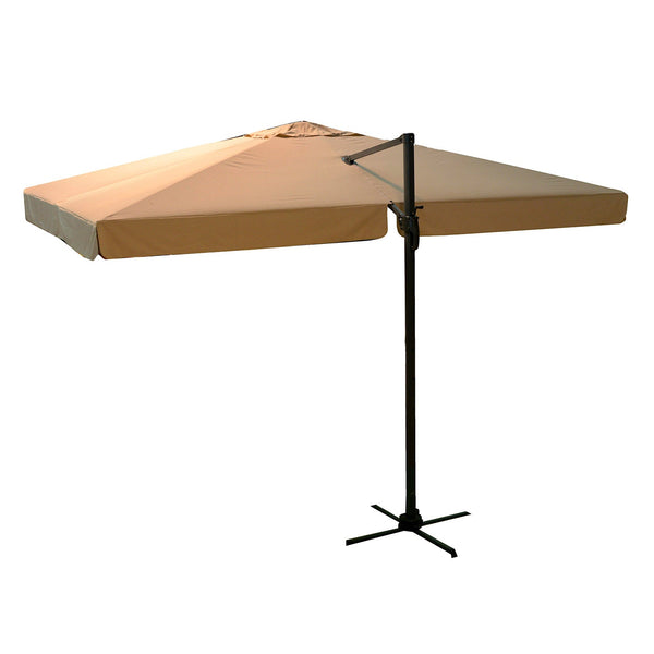sconto Ombrellone da Giardino Decentrato Quadrato a Sbalzo con Apertura e Chiusura a Manovella 3x4m