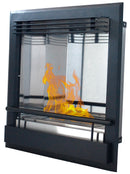 Camino a Bioetanolo da Incasso 60x30x62,5 cm Karlsen Inserto Nero