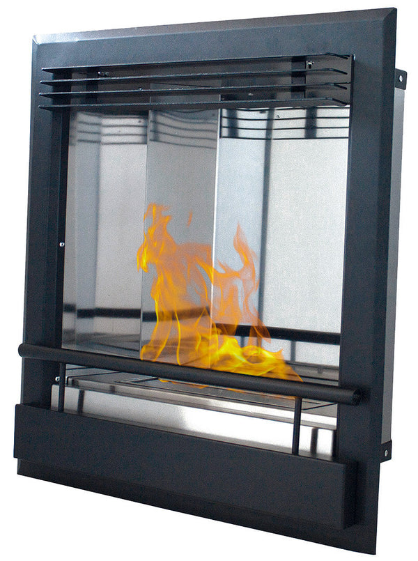 sconto Camino a Bioetanolo da Incasso 60x30x62,5 cm Karlsen Inserto Nero