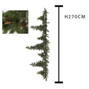 Ghirlanda di Pigne con Drop 333 Tips H270 cm Verde