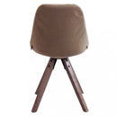 Sedia Natan 48x44x47/84 h cm in Legno e PVC Tortora