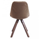 Sedia Natan 48x44x47/84 h cm in Legno e PVC Tortora