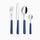 Servizio Set di Posate 24 pezzi in Acciaio Inox Eme Brio Blu 55