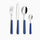 Servizio Set di Posate 24 pezzi in Acciaio Inox Eme Brio Blu 55