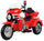 Moto Elettrica Polizia Americana 3 Ruote per Bambini 12V Kidfun Police Washington Rossa