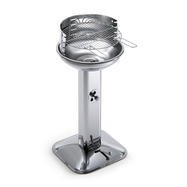 acquista Barbecue a Carbone Venus 480 Ompagrill Griglia Ø44 cm Gamba a Colonna con Areazione in Acciaio Inox