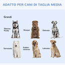 Trasportino in Acciaio per Animali Pieghevole Nero 122x77x82 cm 