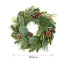 Ghirlanda Natalizia Artificiale Ø 46 cm in Sintetico