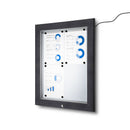 Bacheca da Esterno con Apertura a Ribalta 58,5x76x4,7 cm in Alluminio Grigio Antracite