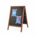 Lavagna a Cavalletto Magnetica 60x78 cm Cornice in Legno di Faggio Dark Wood