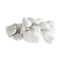 Set Ghiaia Bianca 24 Sassi Decorativi per Stufe e Camini a Bioetanolo