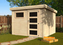 Casetta Box da Giardino per Attrezzi 3x3,05m Senza Pavimento in Legno Abete 28mm Paco