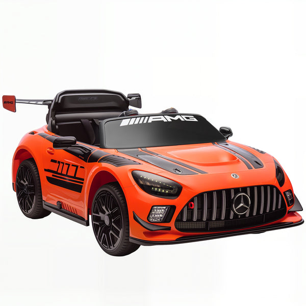 Macchina Elettrica Bambini 3-8 Anni Licenza Ufficiale Mercedes AMG 12V con Telecomando Luci LED Arancione prezzo