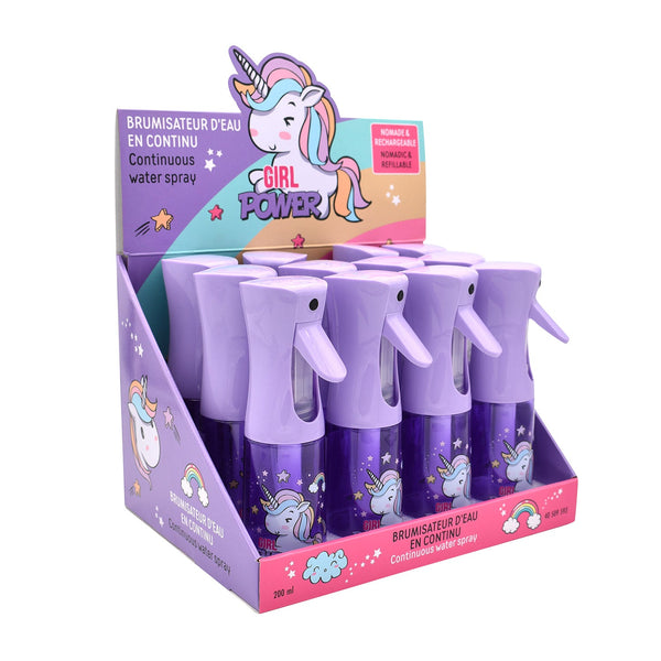 sconto Set 12 Spruzzini d’Acqua per Bambini 200 ml Unicorno