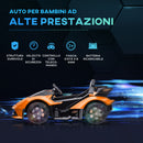 Macchina Elettrica per Bambini 12V con Licenza Lamborghini V12 Vision Gran Turismo Arancione