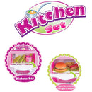 Cucina Per Bambine Giocattolo 69 Accessori Con Stoviglie Altezza 80cm