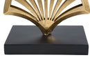 Scultura Foglia Triply 23,5x10x44 cm in Ferro 