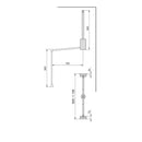 Appendiabiti per Armadio Hang H830 - 1150 Verniciato Nero Acciaio e Tecnoplastica Emuca