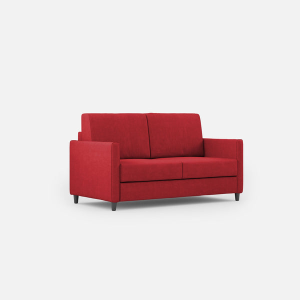 online Divano 2 Posti 138x85x85 cm Karay in Tessuto Rosso