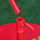 Set Tavolino e 2 Sedie Pieghevoli da Giardino per Bambini con Ombrello Rosso Coccinella