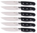 Set 6 Coltelli da Bistecca Lama Seghettata Manico in Legno Aconcagua