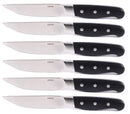Set 6 Coltelli da Bistecca Lama Seghettata Manico in Legno Aconcagua