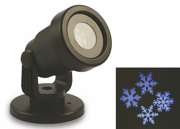 acquista Proiettore Laser a Led Fiocchi di Neve Luci Natalizie da Interno e Esterno Soriani Snowflake Plus