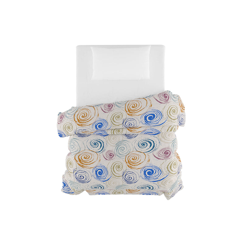 Trapunta Invernale Stampata in Microfibra 200gr Double Face Spirals Varie Misure