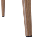 Set 2 Sedie da Pranzo Design Moderno in Lino con Gambe in Metallo Blu 