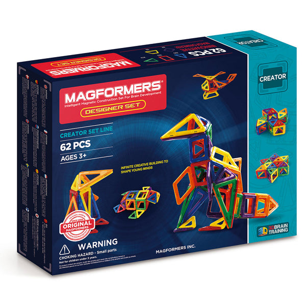 Costruzioni Magnetiche 3D Gioco Calamitato 62 Pezzi Magformers Designer Set acquista