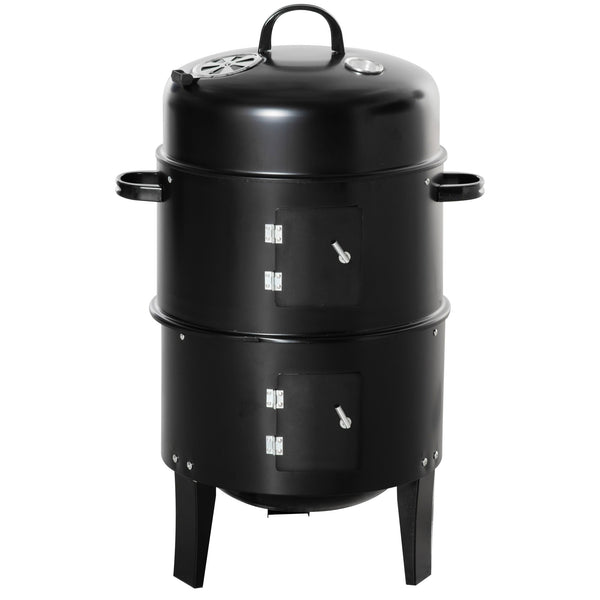 Barbecue a Carbone Carbonella Ø40x80 cm in Acciaio Nero acquista