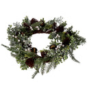 Coroncina verde con campanelli cm Ø50x10