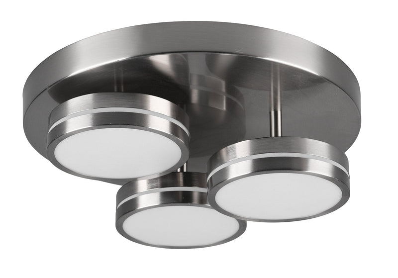 Plafoniera da Interno a LED in Metallo Nichel Satinato 