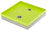 Base Portaciottolo per Fontane 40x40x8 cm in Metallo con Base in Cemento Belfer 42/BSE/10 Verde Acido