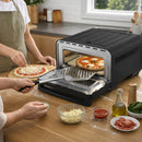 Forno Elettrico per Pizze 2200W Pizza Maker Cottura Uniforme Temperatura 150-430° Nero