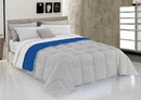 Trapunta Invernale 1 Piazza e Mezzo Doubleface 300gr Royal/Grigio Chiaro