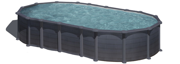 Piscina Ovale Fuori Terra 730x375xh132 cm in Acciaio e PVC Gre Capri prezzo