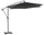 Ombrellone Decentrato da Giardino Ø3m Malta Grigio Scuro