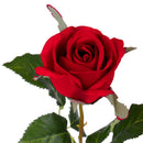 Set 8 Rose Artificiali Bacarat Altezza 67 cm Rosso