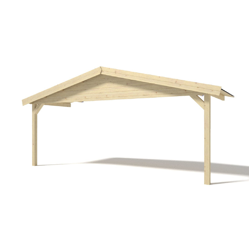 Verdanda Frontale per Casetta da Giardino 480x200 cm in Legno