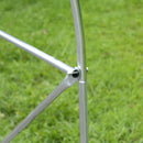 Serra a Tunnel Anti-UV 4x2x2 m con 6 Finestre a Rete e Ingresso Arrotolabile in Metallo e PE Bianco      
