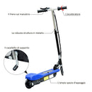 Monopattino Elettrico per Bambini 120W Pieghevole Blu 