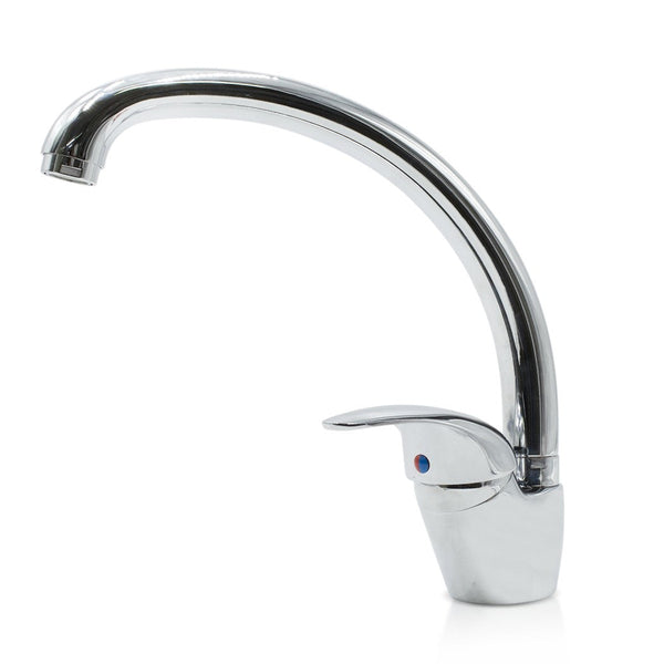 acquista Rubinetto Lavello Cromato Lucido in Acciaio girevole 360°